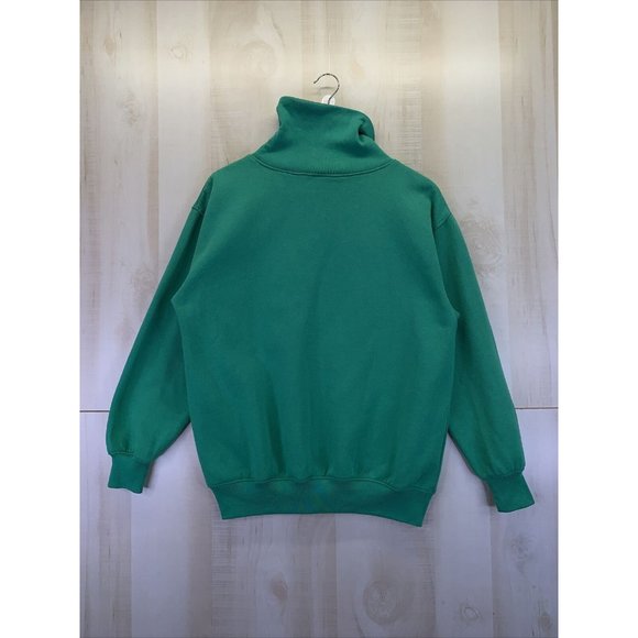 Vintage Sports Accent Womens Green Nautical Embroidered Trurtle Neck Sweatshirt - Picture 6 of 8